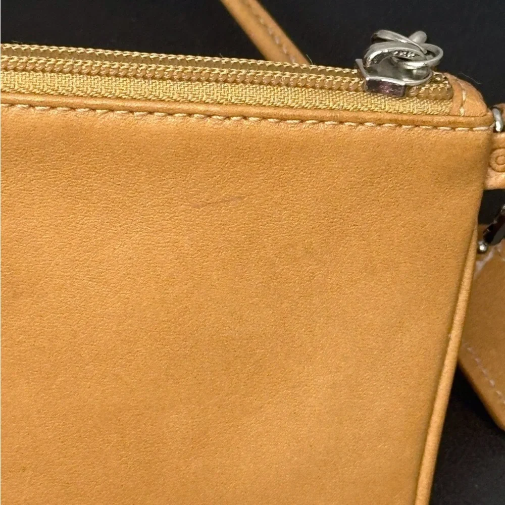 Coach Tan Leather Wristlet